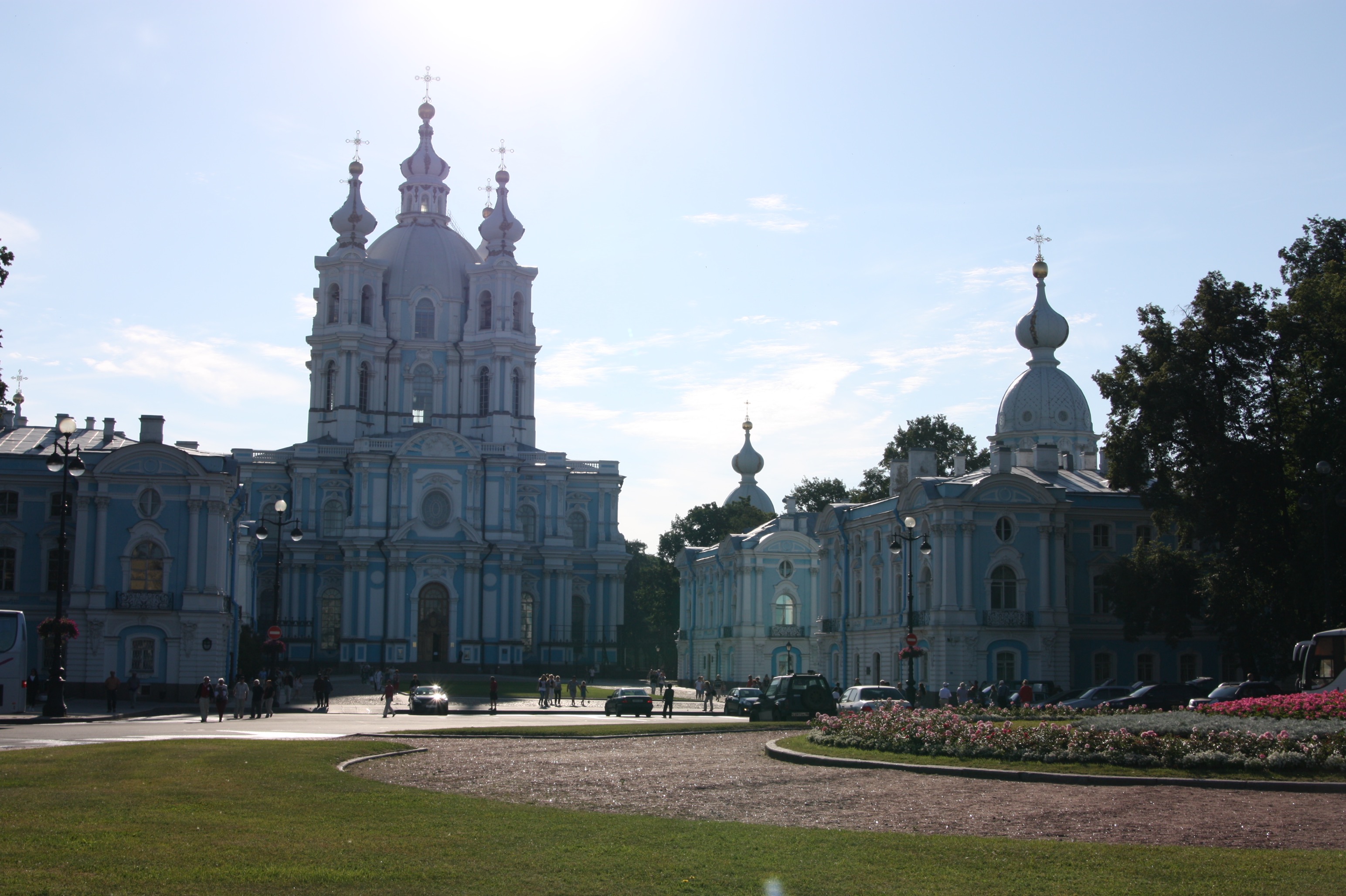 Das Smolny-Institut in St. Petersburg. Ursprünglich als Kloster geplant, aber nie als solches benutzt worden.