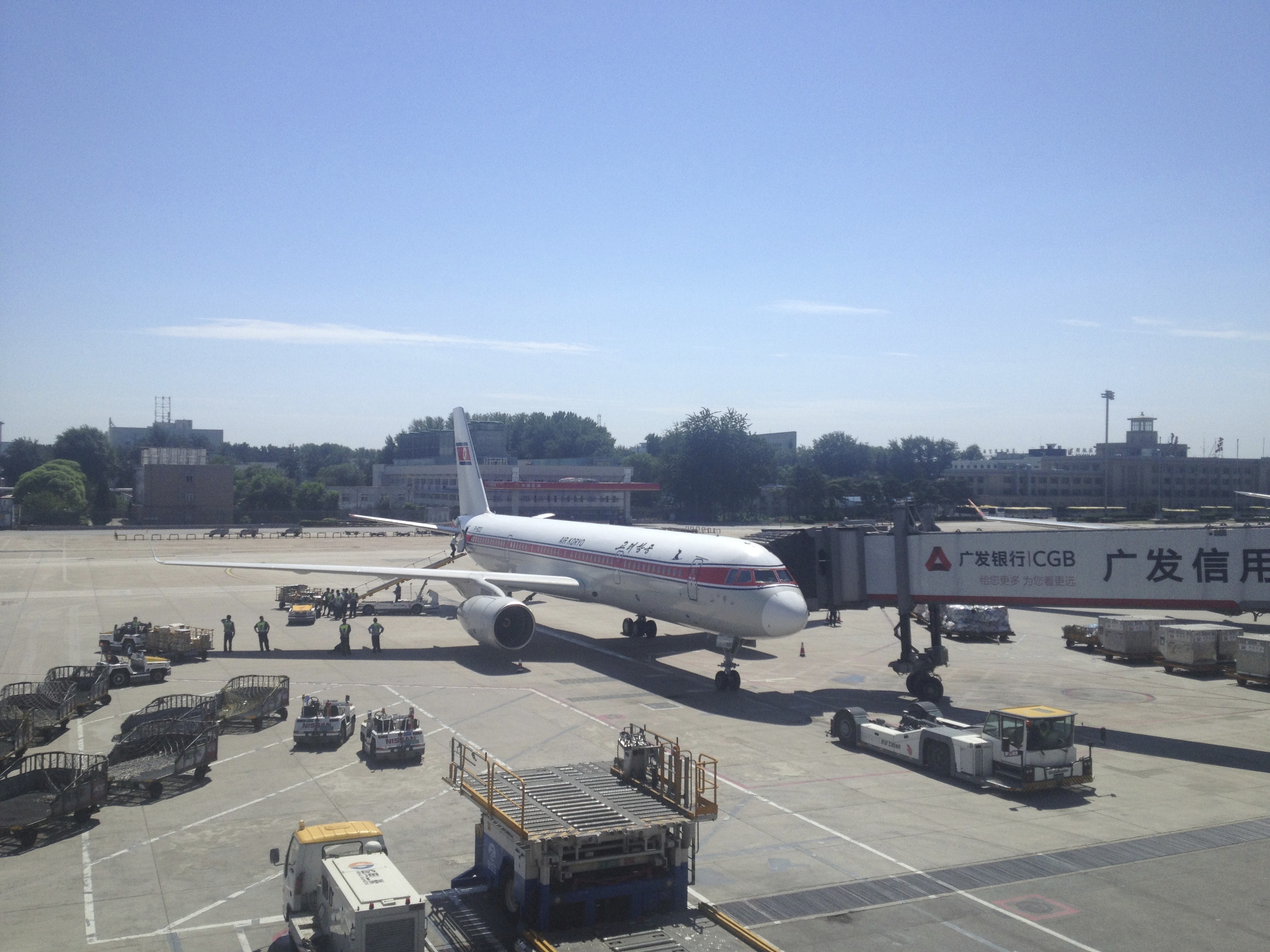 Air Koryo at the Airport in Bejing.