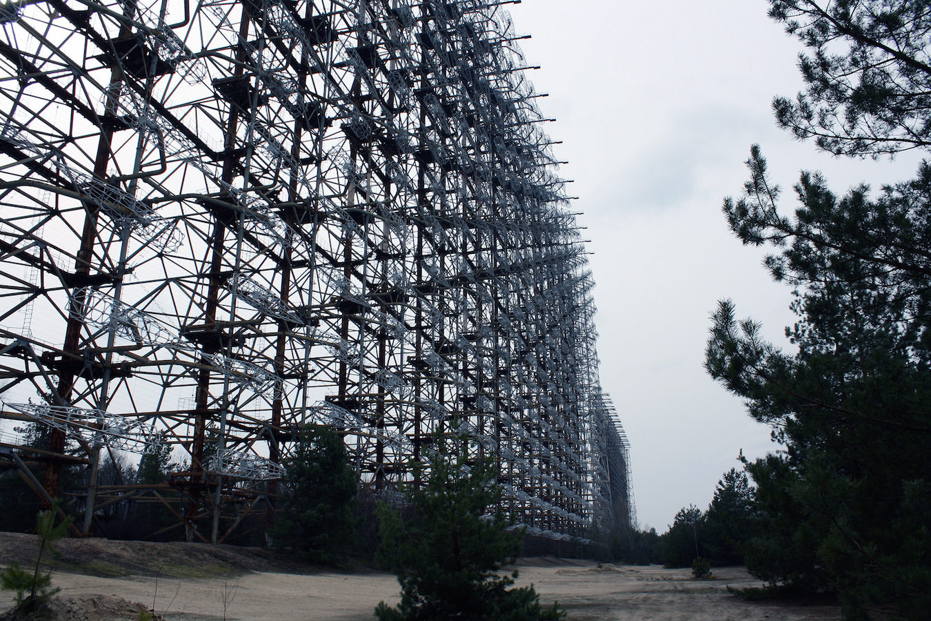 The gigantic Sovjet radar system Duga-3.