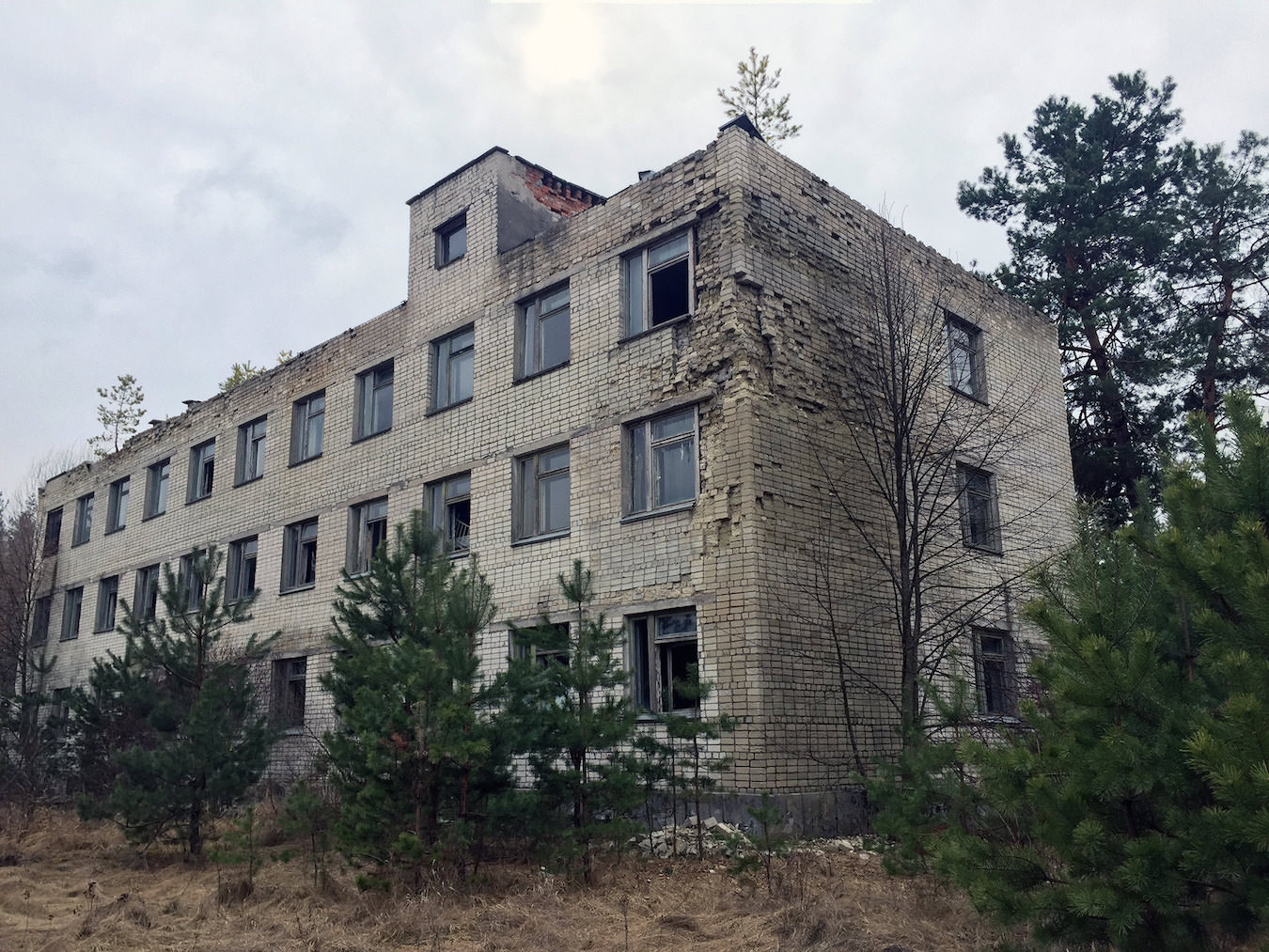 A building used by the military.